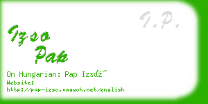 izso pap business card